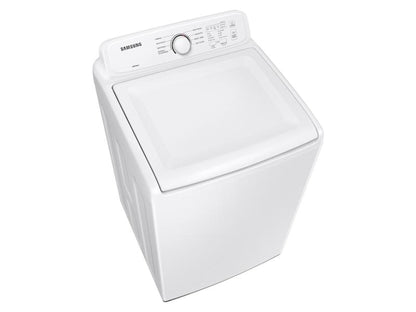SAMSUNG 4.1 cu. ft. Capacity Top Load Washer with Soft-Close Lid and 8 Washing Cycles in White - WA41A3000AW-KT