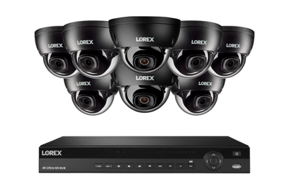 Lorex Elite Series NVR with A10 IP Dome Cameras - 4K 16-Channel 6TB Wired System - N4K6-168BD-E851