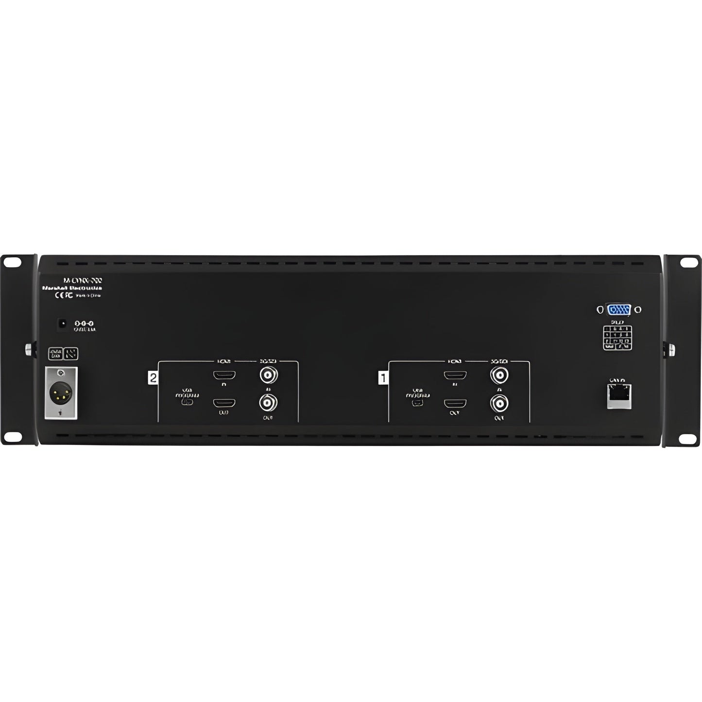 Marshall M-LYNX-702-V3 Dual 7" 3RU 1280x800 LCD Rack Mount Monitor - MLYNX702V3