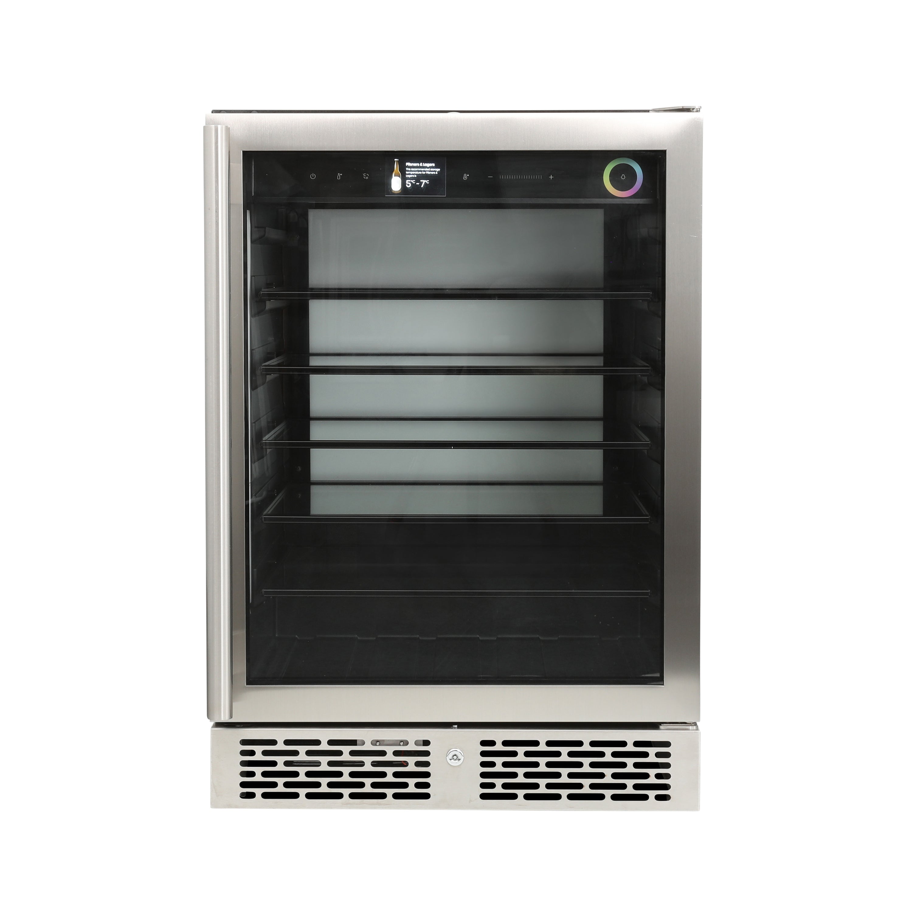 Vinotemp Vinoglow 151-Can Single-Zone Beverage Center, in Stainless Steel - VTBC117EVGSS