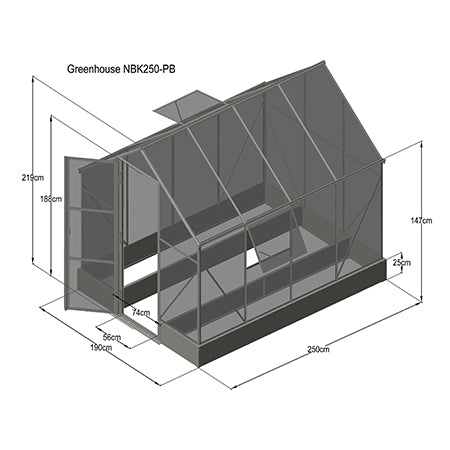 Chery Industrial AS-IS Classic Greenhouse 8'x6' GG000050