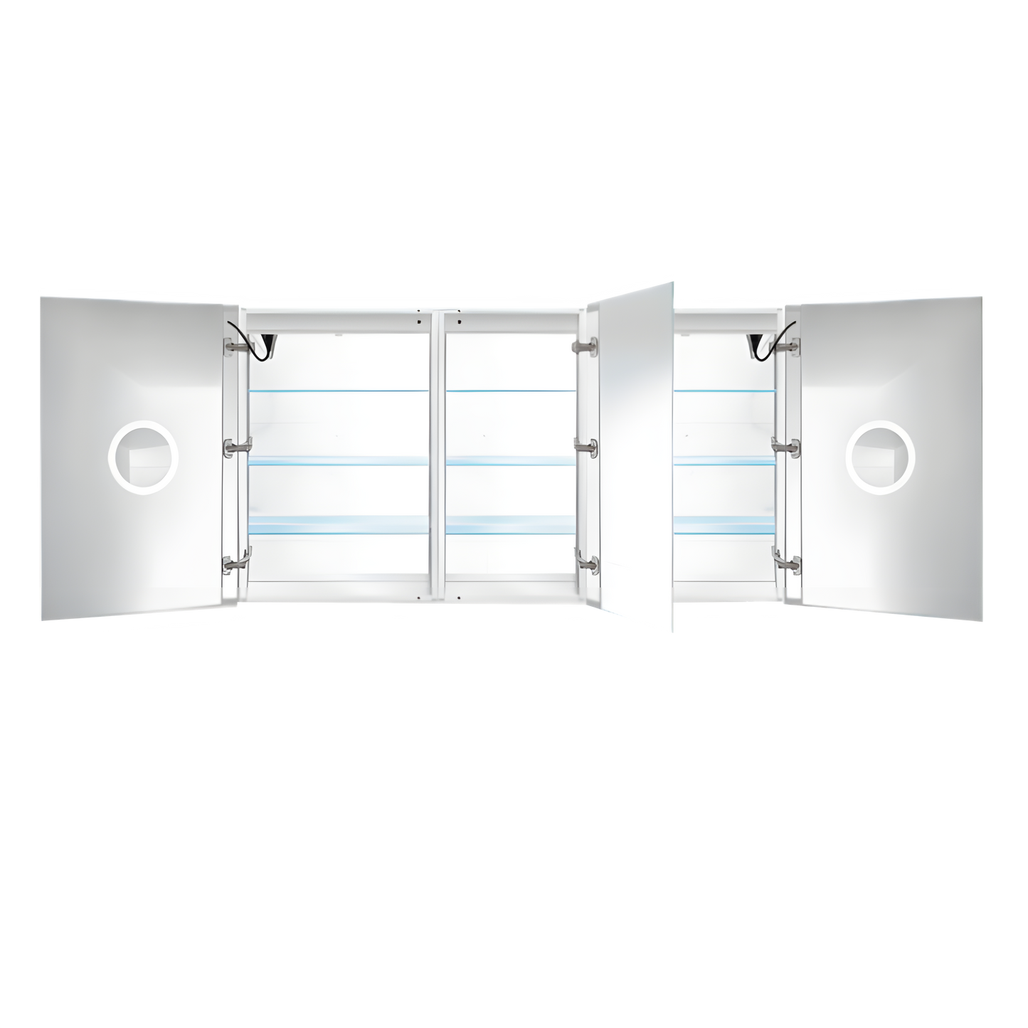 Krugg Svange 6036DLLR 60" X 36" Double LED Medicine Cabinet with Dimmer & Defogger SVANGE6036DLLR