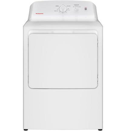 HOTPOINT 6.2 cu. ft. Capacity Gas Dryer with Up To 120 ft. Venting and Shallow Depth -HTX26GASWWW-KT