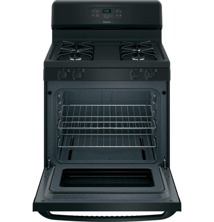 HOTPOINT  30" Free-Standing Standard Clean Gas Range - RGBS400DMBB-KT