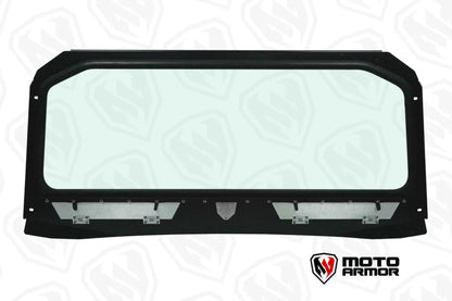 Moto Armor Can-Am Maverick X3 Vented Full Glass Windshield (2017+) - MA-X3-WS-GLS-BLK-Y Polaris General Vented Full Glass Windshield (2016+) - MA-GEN-WS-GLS-BLK-C-N