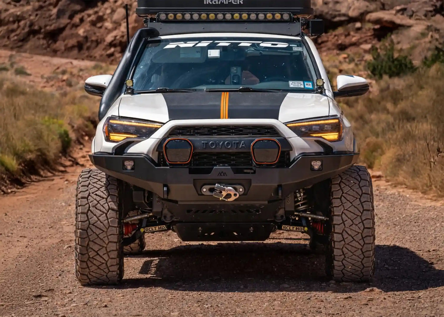 Backwoods Adventure Hi-Lite Overland Toyota 4Runner Front Bumper 5th Gen (2010-2024) [No Bull Bar] - BWT4R5-103XXBBB