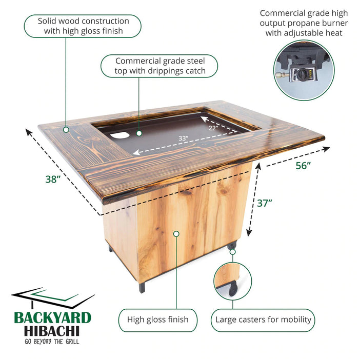 Backyard Hibachi Grill Sweet Maple - BY-BHPOGSM