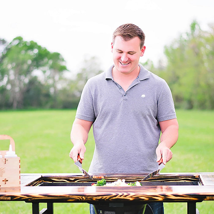 Backyard Hibachi Grill Torched Cypress - BY-BHPOGTC