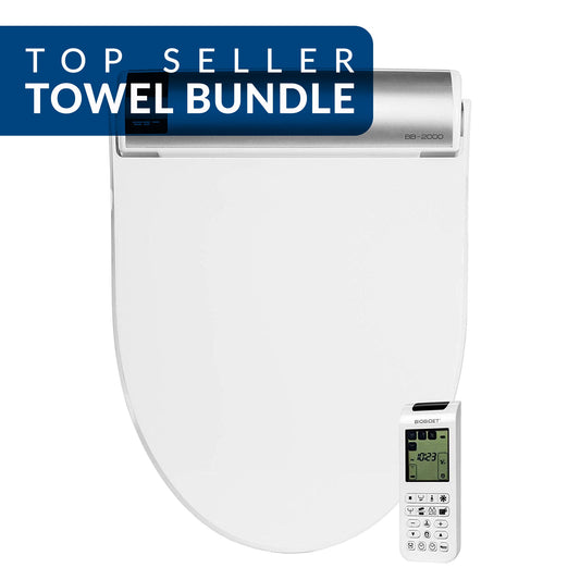 Bio Bidet BB-2000 Bidet Toilet Seat Bundle - 7ZBB2000E DRY