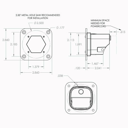 Baja Designs S1 Flush Mount LED Light Pod Reverse Kit - 387808