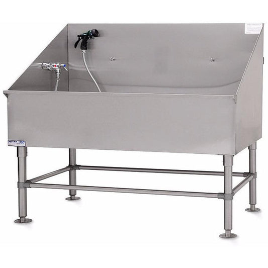 PETLIFT Stainless Steel Classic Dog Grooming Bath Tub 60" - PL-BT-LE58