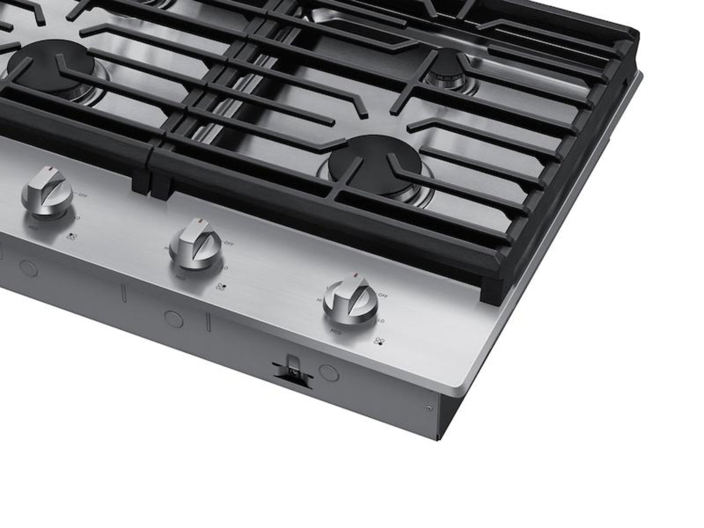 Samsung 30" Gas Cooktop, 4 Sealed Burners, 45K BTU, Continuous Cast Iron Grates, LP Conversion Kit, ADA Compliant – NA30R5310FS-KT