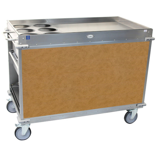 Cadco BC-3-L1 Large MobileServ Beverage Cart with 6 Airpot Wells - CDBC3L1