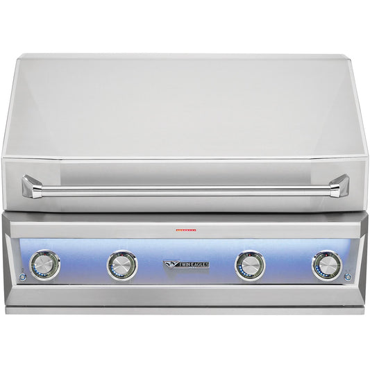 Twin Eagles 42" EAGLE ONE Super Premium Gas Grill with Black Glass Infrared Rotis Burner and Sear Zone - TE1BQ42RS-L