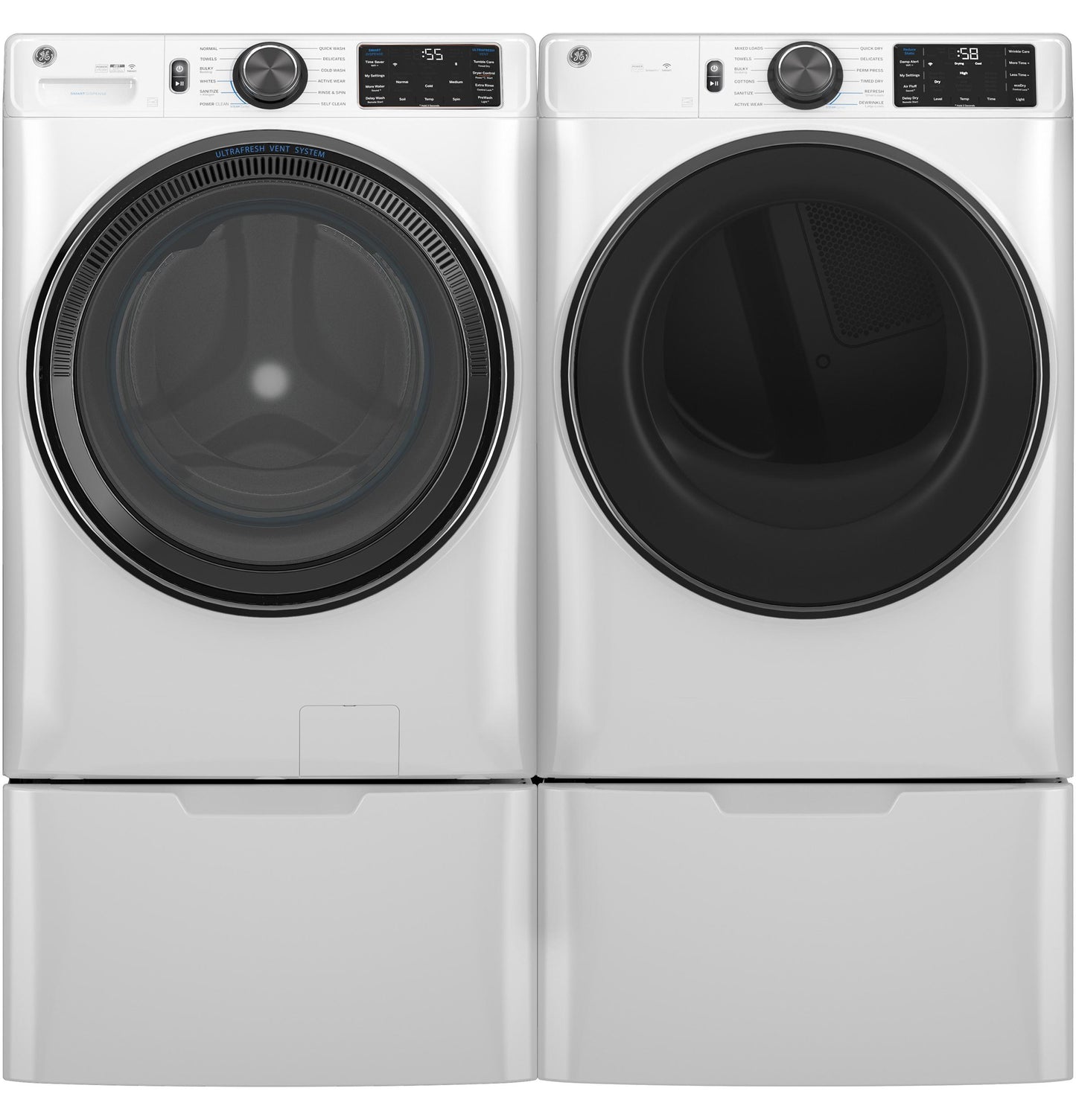 GE APPLIANCES GFW655SSVWW 5.0 cu. ft. Smart Front Load Washer - GFW655SSVWW-KT
