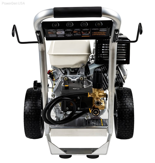 BE Power Equipment 4000 PSI 4.0 GPM Gas Pressure Washer with Honda GX390 Engine and AR Triplex Pump - PowerGen USA - B4013HAAS