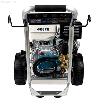 BE Power Equipment 4000 PSI 4.0 GPM Gas Pressure Washer with Honda GX390 Engine and CAT Triplex Pump - PowerGen USA - PE-4013HWPACAT