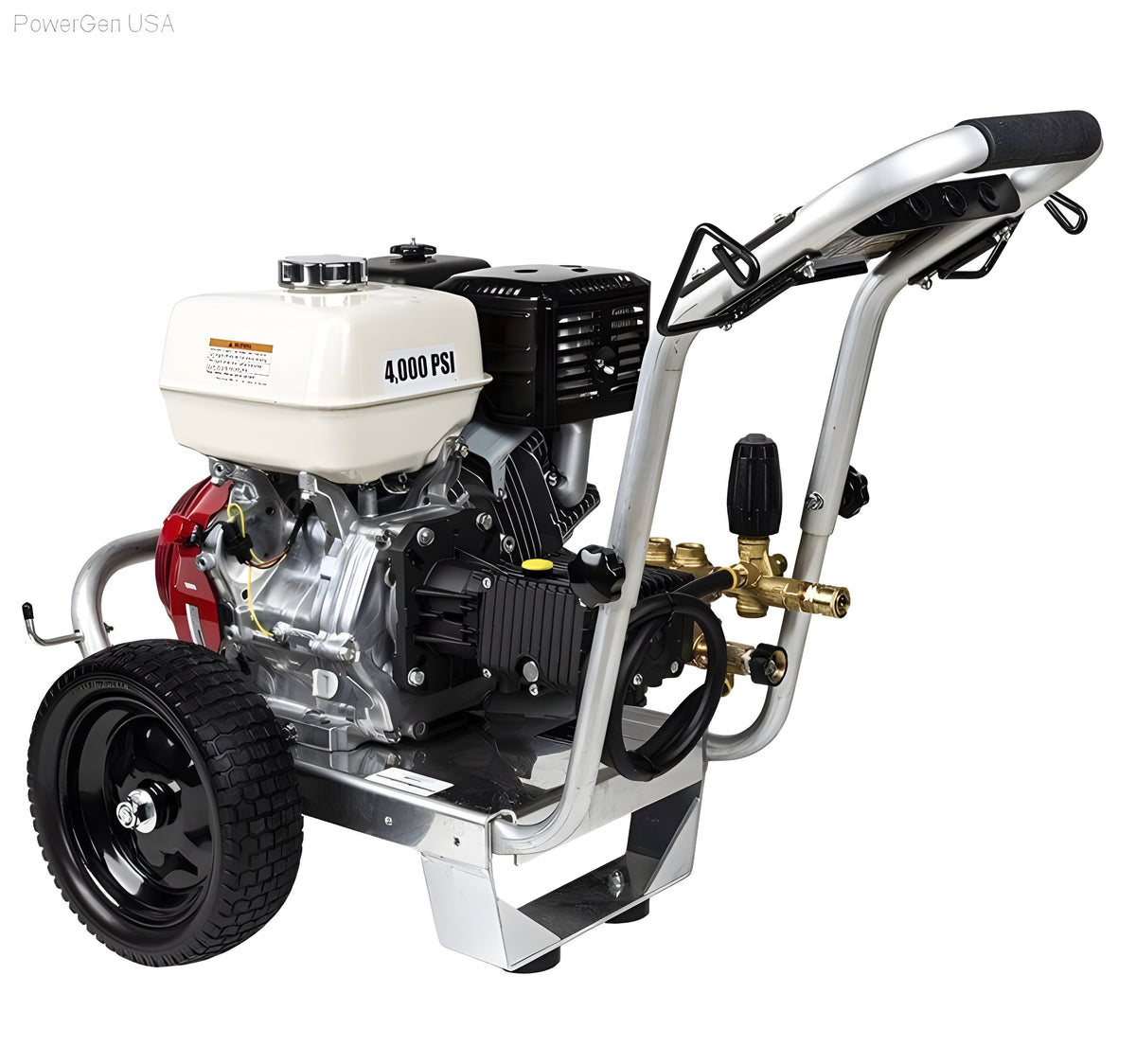 BE Power Equipment 4000 PSI 4.0 GPM GPM Gas Pressure Washer with Honda GX390 Engine and General Triplex Pump - PowerGen USA - PE-4013HWPAGEN