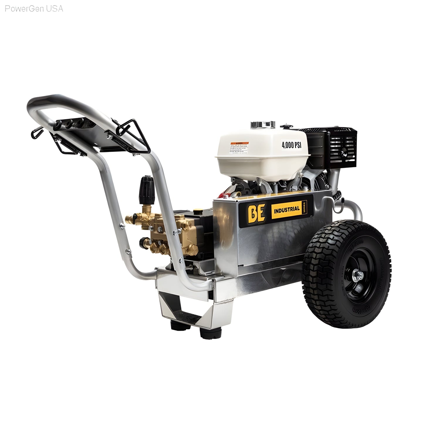 BE Power Equipment 4000 Psi 4.0 GPM Honda GX390 Engine Gas Belt Drive Pressure Washer - PowerGen USA - B4013HABG