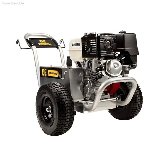 BE Power Equipment 4000 Psi 4.0 GPM Honda GX390 Engine Gas Belt Drive Pressure Washer - PowerGen USA - B4013HABG