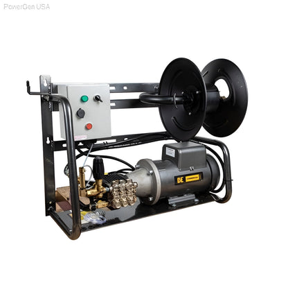 BE Power Equipment 2000 PSI 4.0 GPM Electric Pressure Washer with Baldor Motor and AR Triplex Pump - PowerGen USA - X-2050FW1A