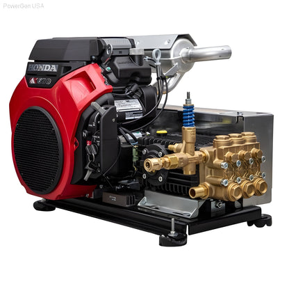 BE Power Equipment Truck Mounted Pressure Washer Honda Engine 3500 Psi 8 gpm - PowerGen USA - B3524HTBG