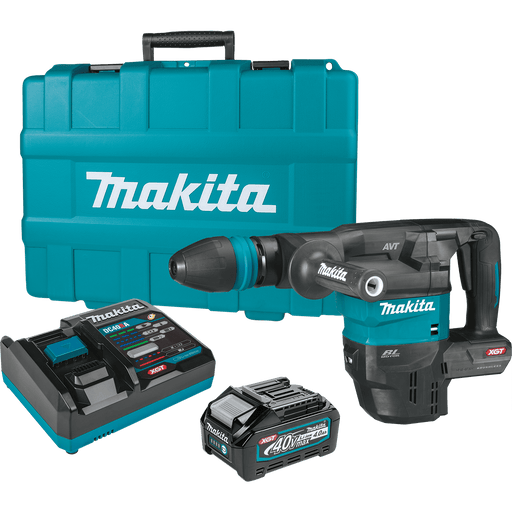 Makita 40V Max XGT Brushless Cordless 15 lb. SDS‑MAX AVT Demolition Hammer Kit, AWS Capable 4.0Ah - GMH01M1