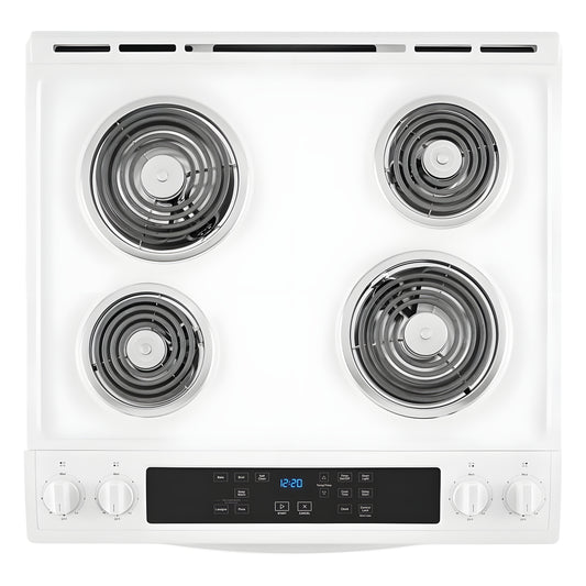 WHIRLPOOL WEC310S0LW 4.8 Cu. Ft. Whirlpool® Electric Range with Frozen Bake™ Technology - WEC310S0LW-KT