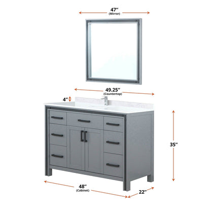 Ziva 48" x 22" Single Bath Vanity - Backyard Provider