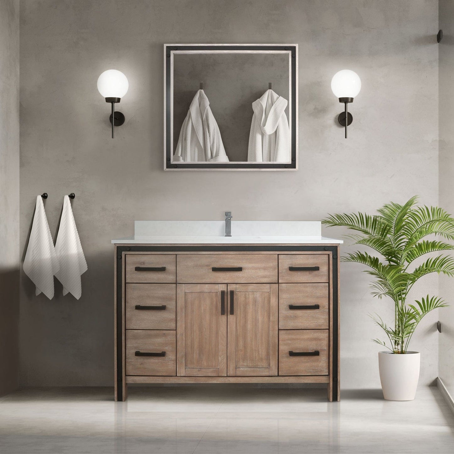 Ziva 48" x 22" Single Bath Vanity - Backyard Provider