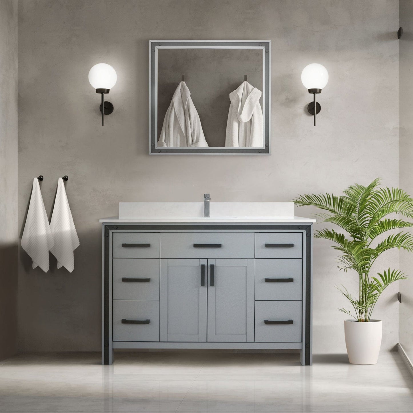Ziva 48" x 22" Single Bath Vanity - Backyard Provider