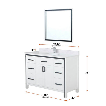 Ziva 48" x 22" Single Bath Vanity - Backyard Provider