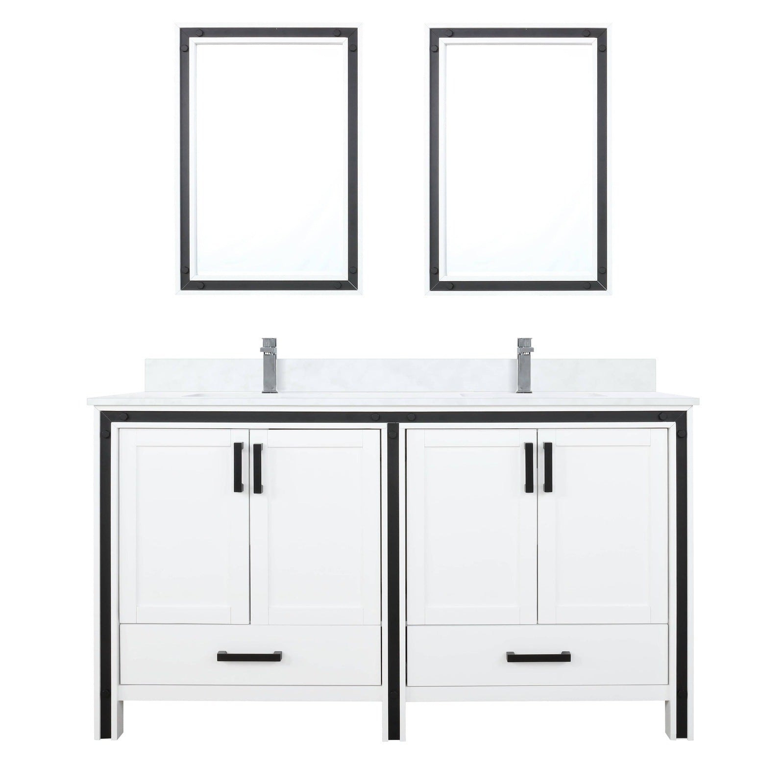 Ziva 60" x 22" Double Bath Vanity - Backyard Provider