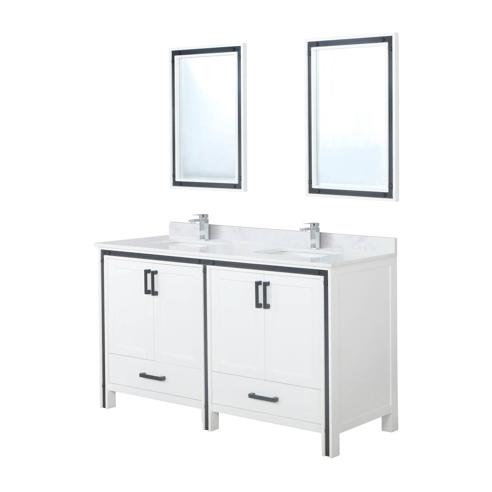 Ziva 60" x 22" Double Bath Vanity - Backyard Provider