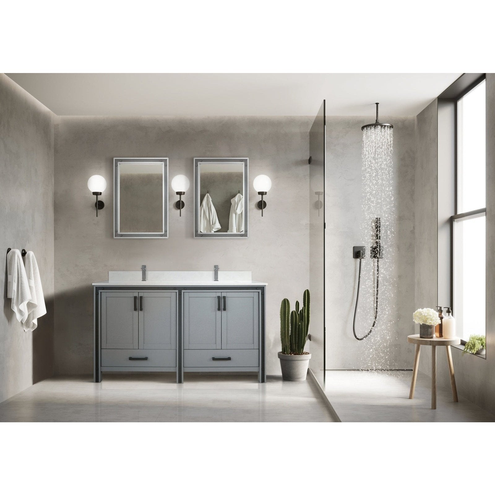 Ziva 60" x 22" Double Bath Vanity - Backyard Provider