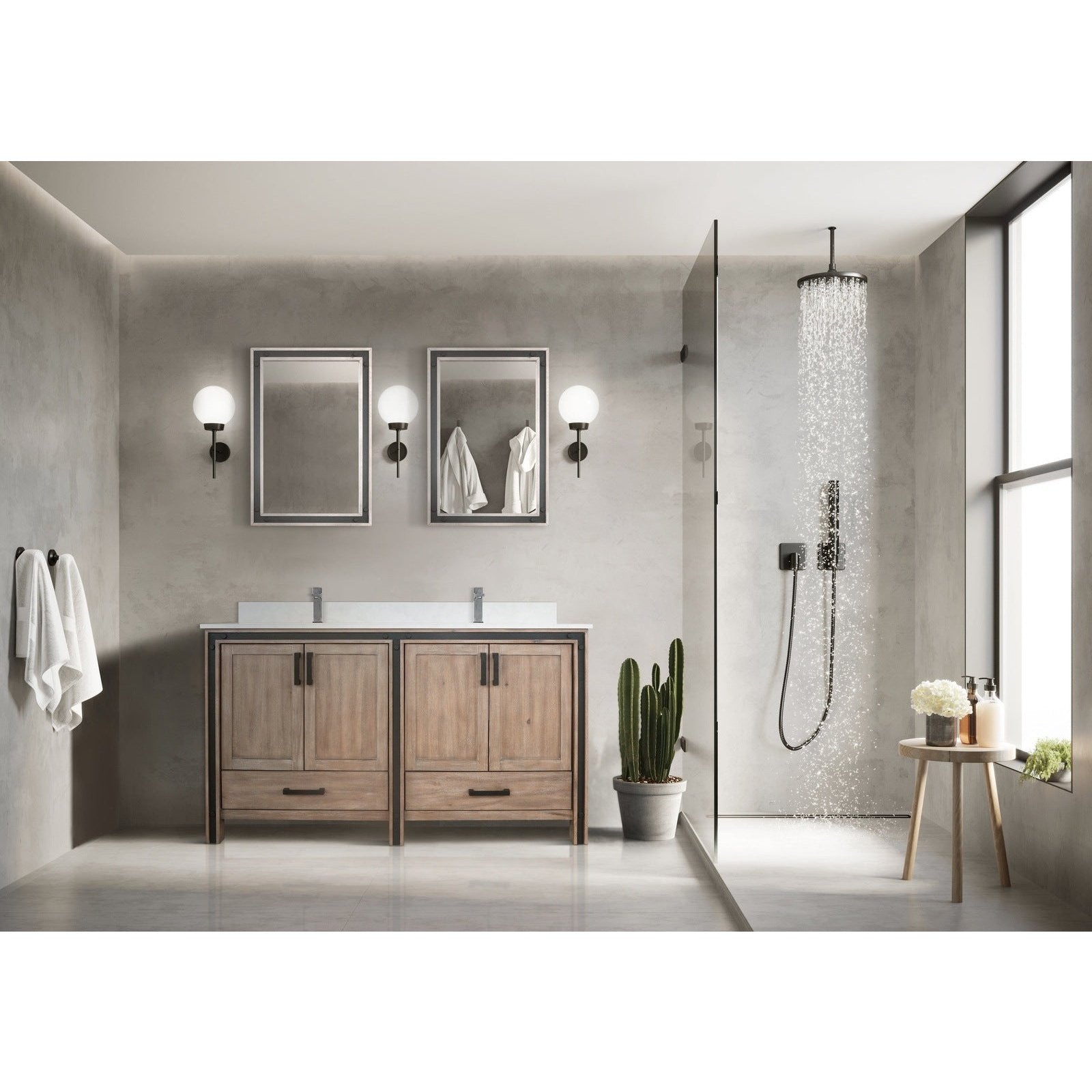 Ziva 60" x 22" Double Bath Vanity - Backyard Provider