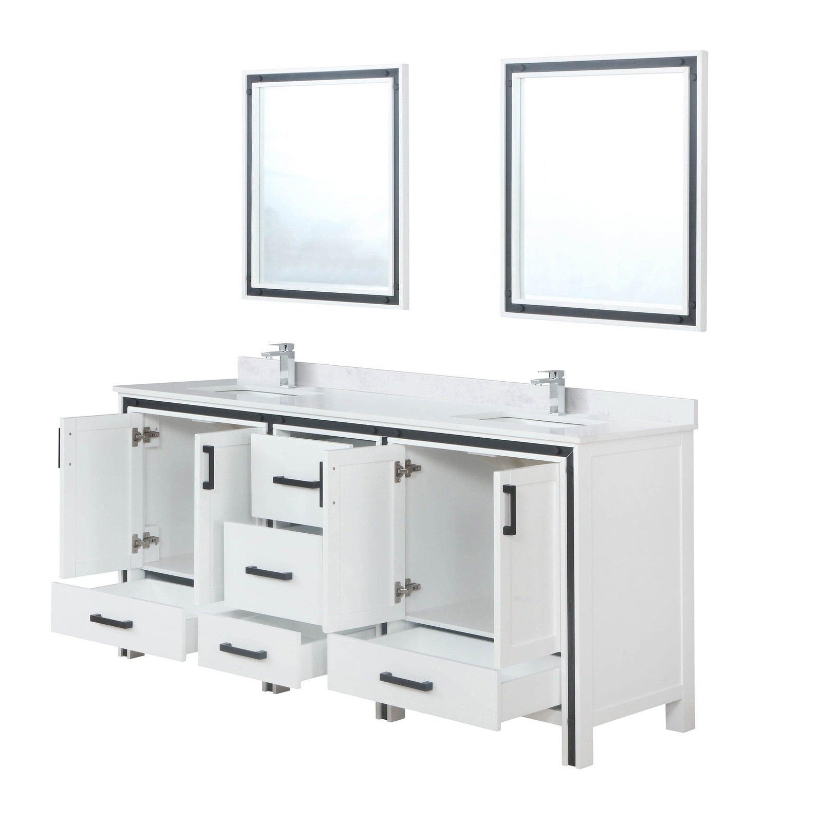 Ziva 72" x 22" Double Bath Vanity - Backyard Provider