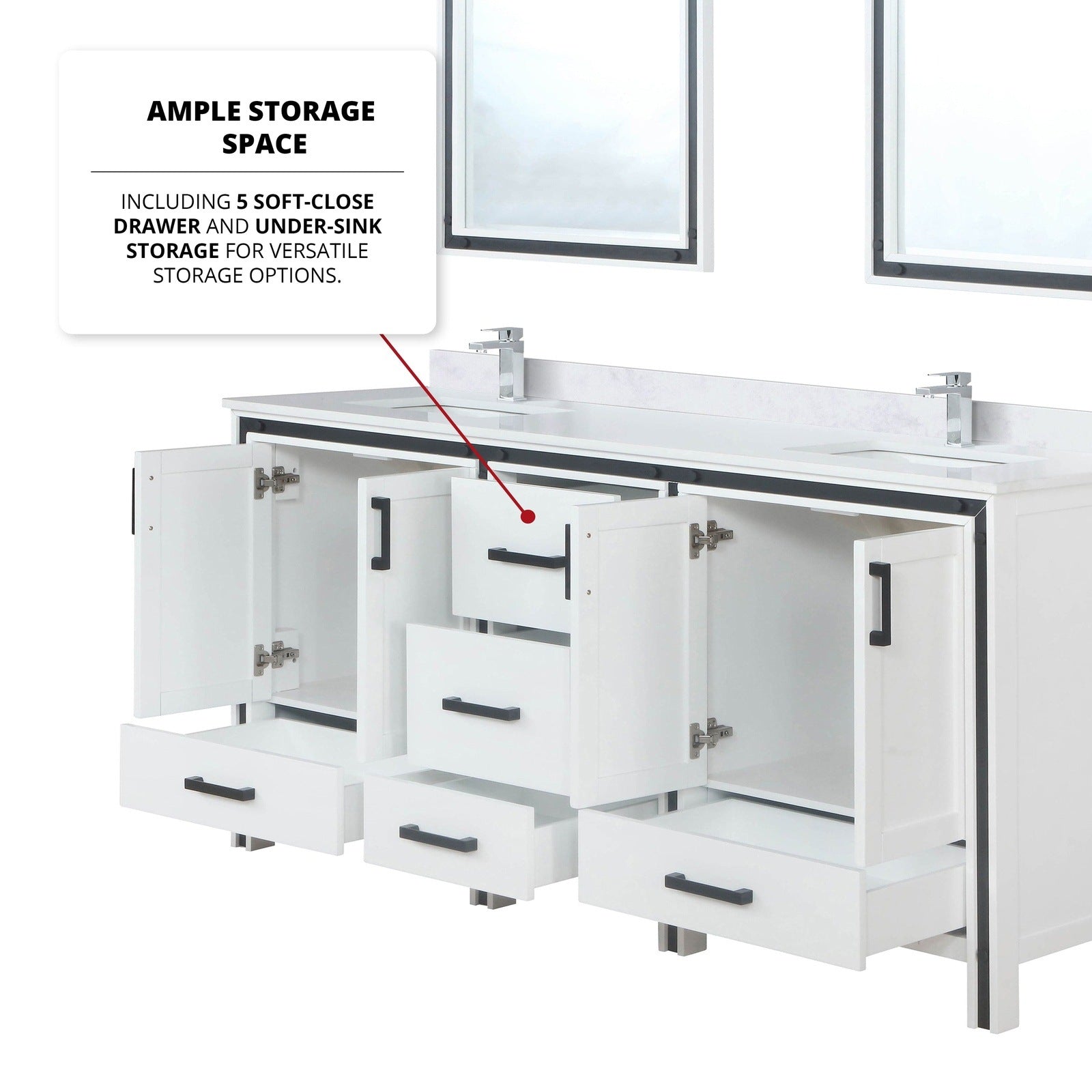 Ziva 72" x 22" Double Bath Vanity - Backyard Provider
