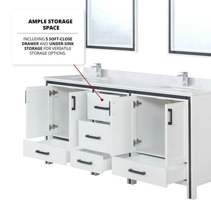 Ziva 72" x 22" Double Bath Vanity - Backyard Provider