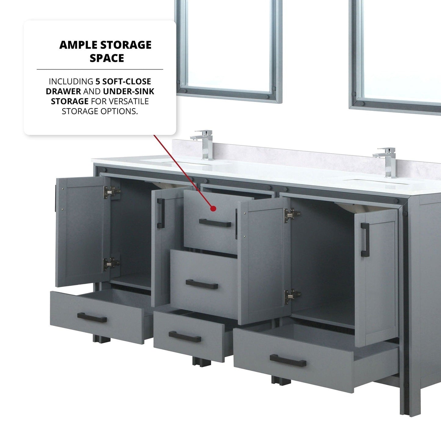 Ziva 72" x 22" Double Bath Vanity - Backyard Provider