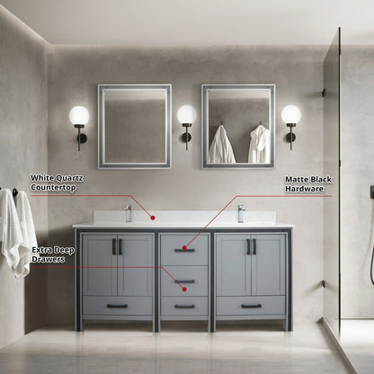 Ziva 72" x 22" Double Bath Vanity - Backyard Provider