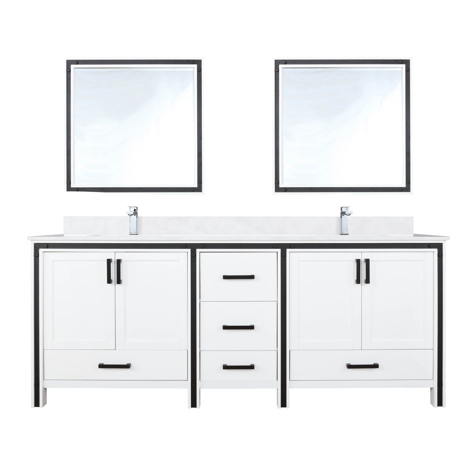 Ziva 80" x 22" Double Bath Vanity - Backyard Provider
