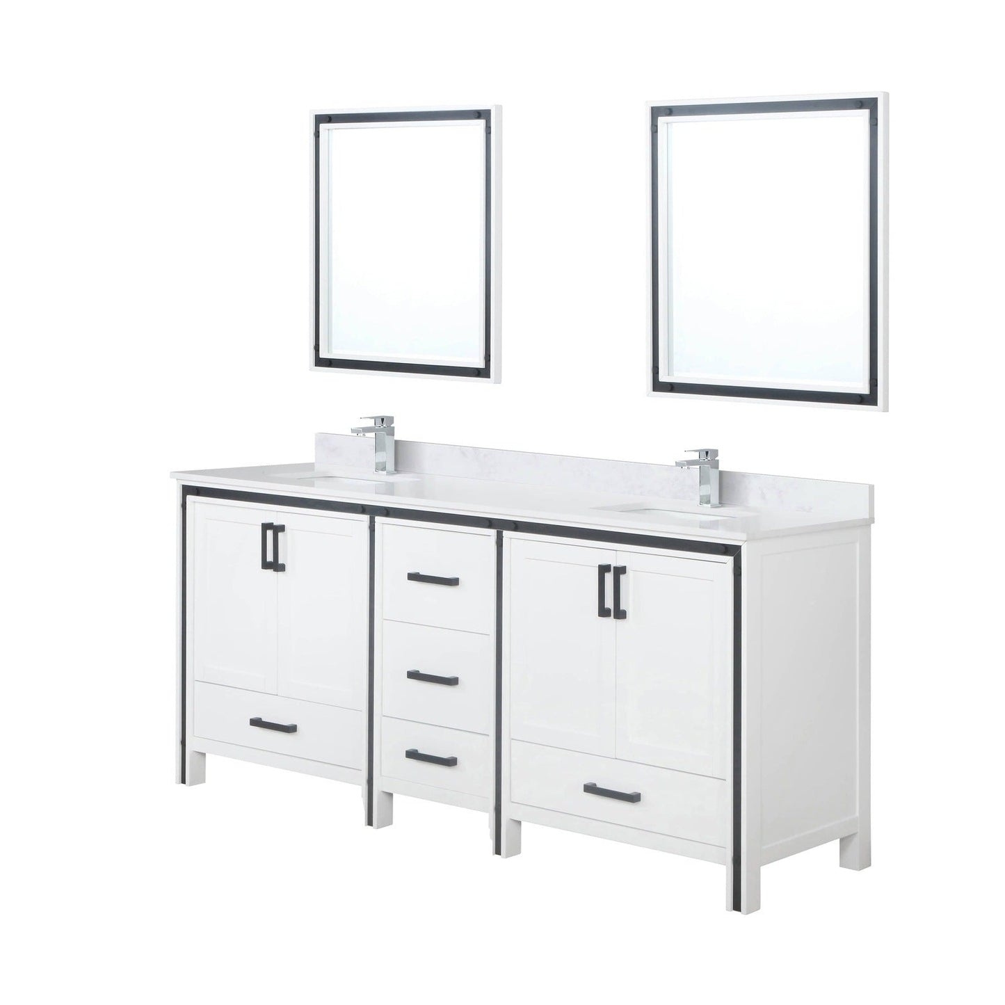 Ziva 80" x 22" Double Bath Vanity - Backyard Provider