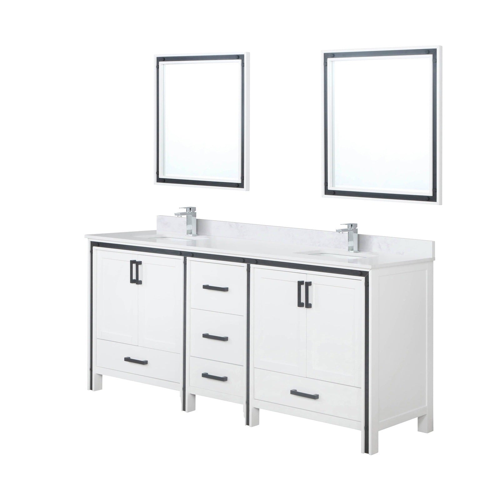 Ziva 80" x 22" Double Bath Vanity - Backyard Provider