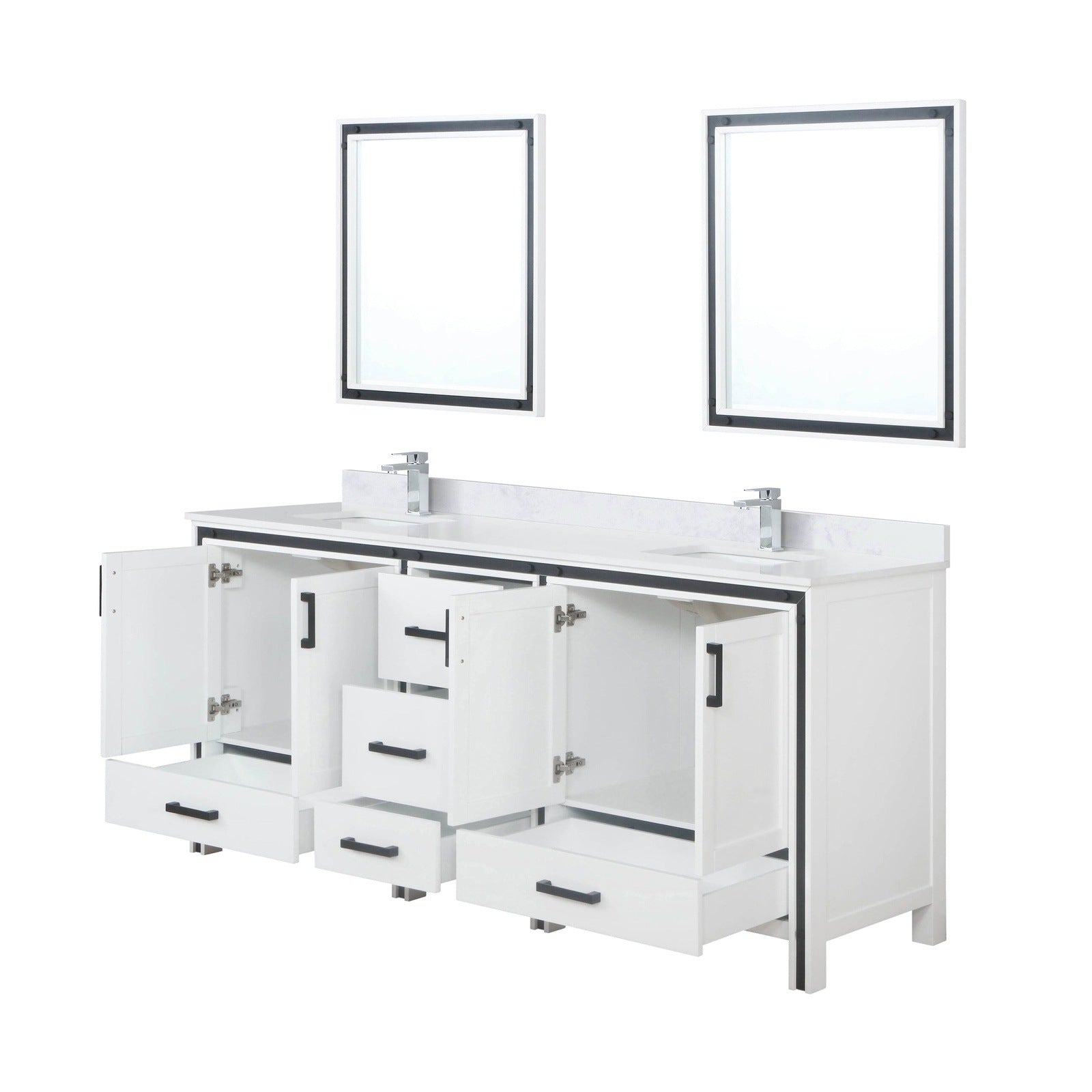 Ziva 80" x 22" Double Bath Vanity - Backyard Provider