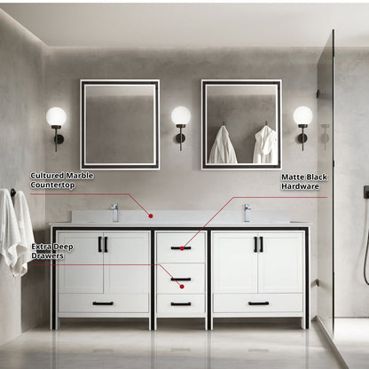 Ziva 80" x 22" Double Bath Vanity - Backyard Provider