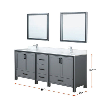 Ziva 84" x 22" Double Bath Vanity - Backyard Provider