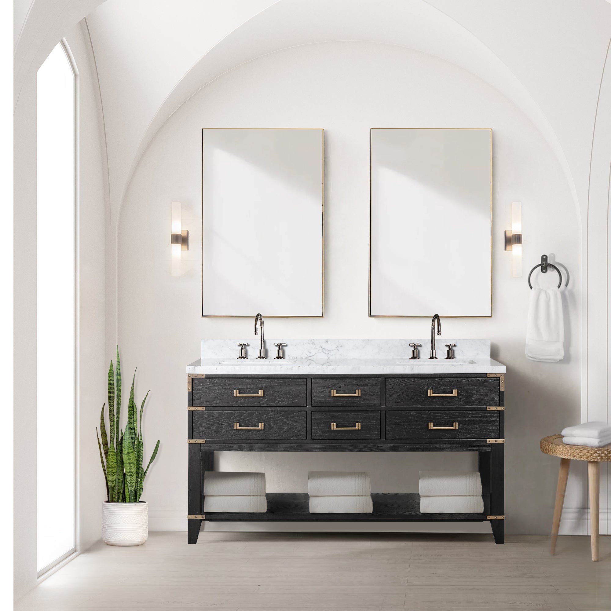 Norwalk 60" x 22" Double Bath Vanity - Backyard Provider