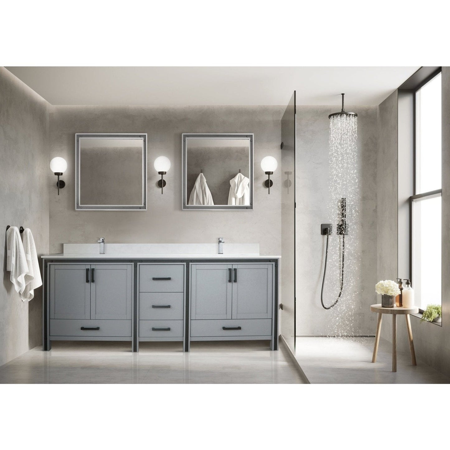 Ziva 84" x 22" Double Bath Vanity - Backyard Provider
