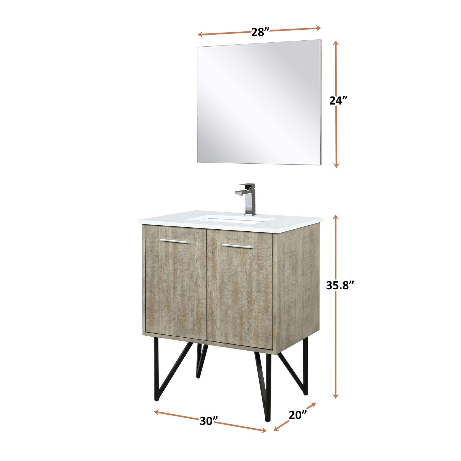 Lancy  30" Bathroom Vanity - Backyard Provider